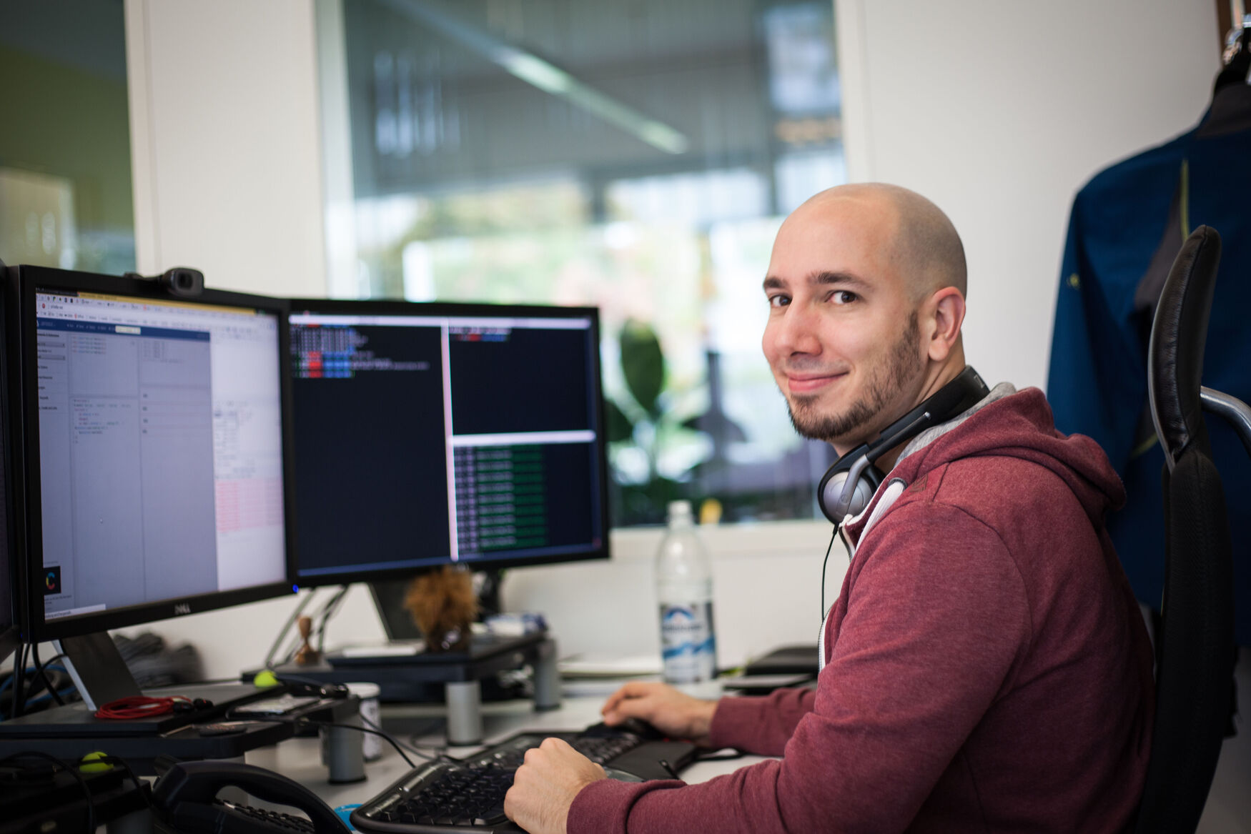 Arne im Büro 2015