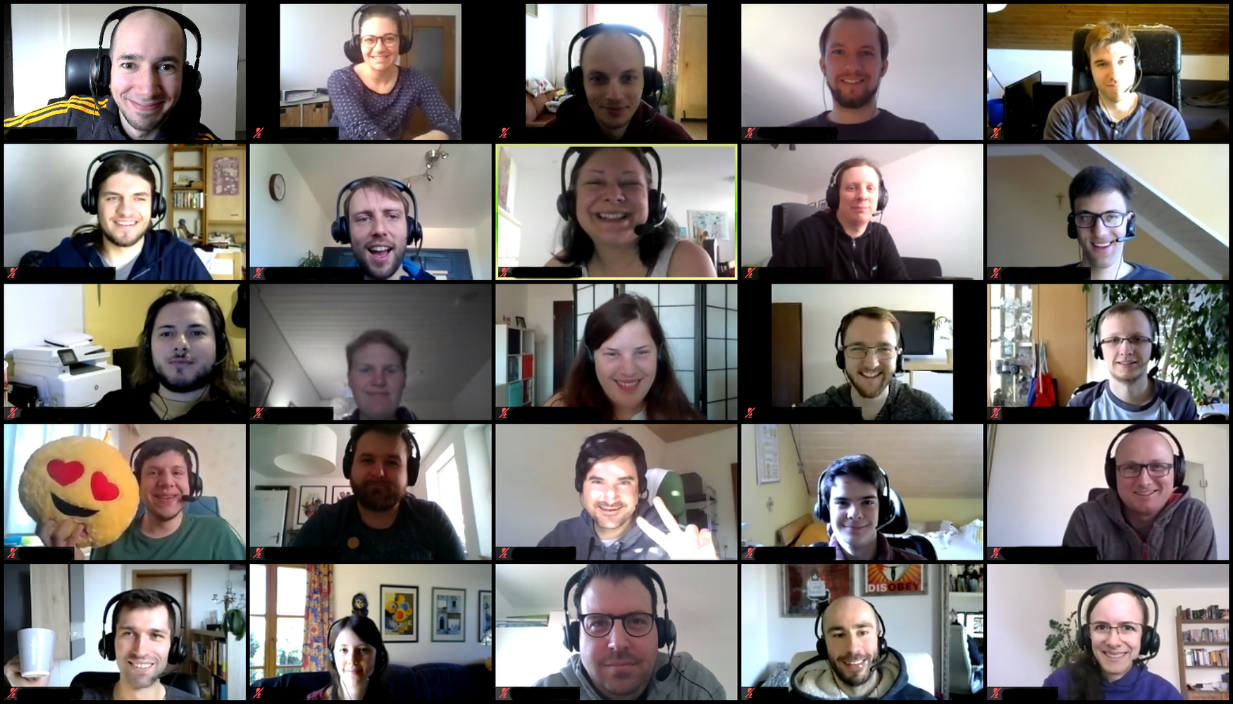 Team Meeting zu Zeiten der Corona Pandemie
