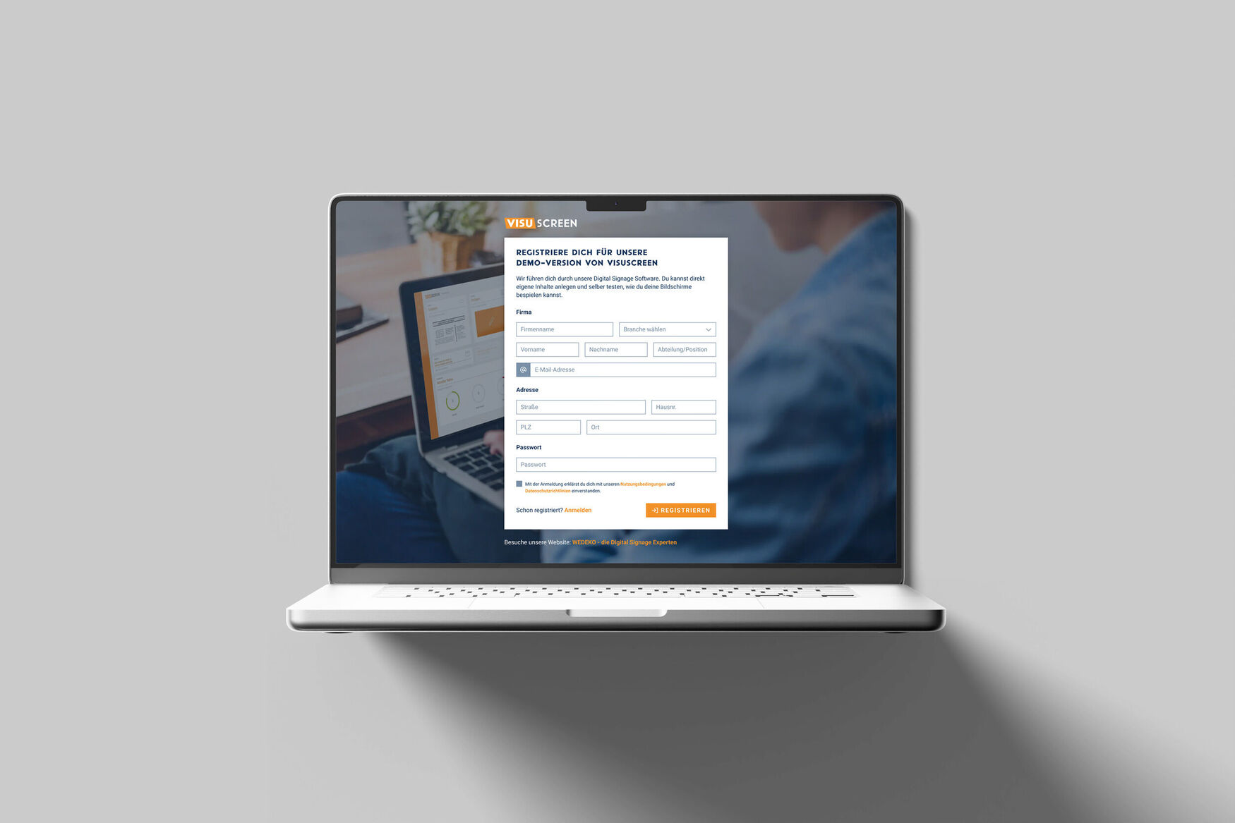 Wedeko mockup laptop
