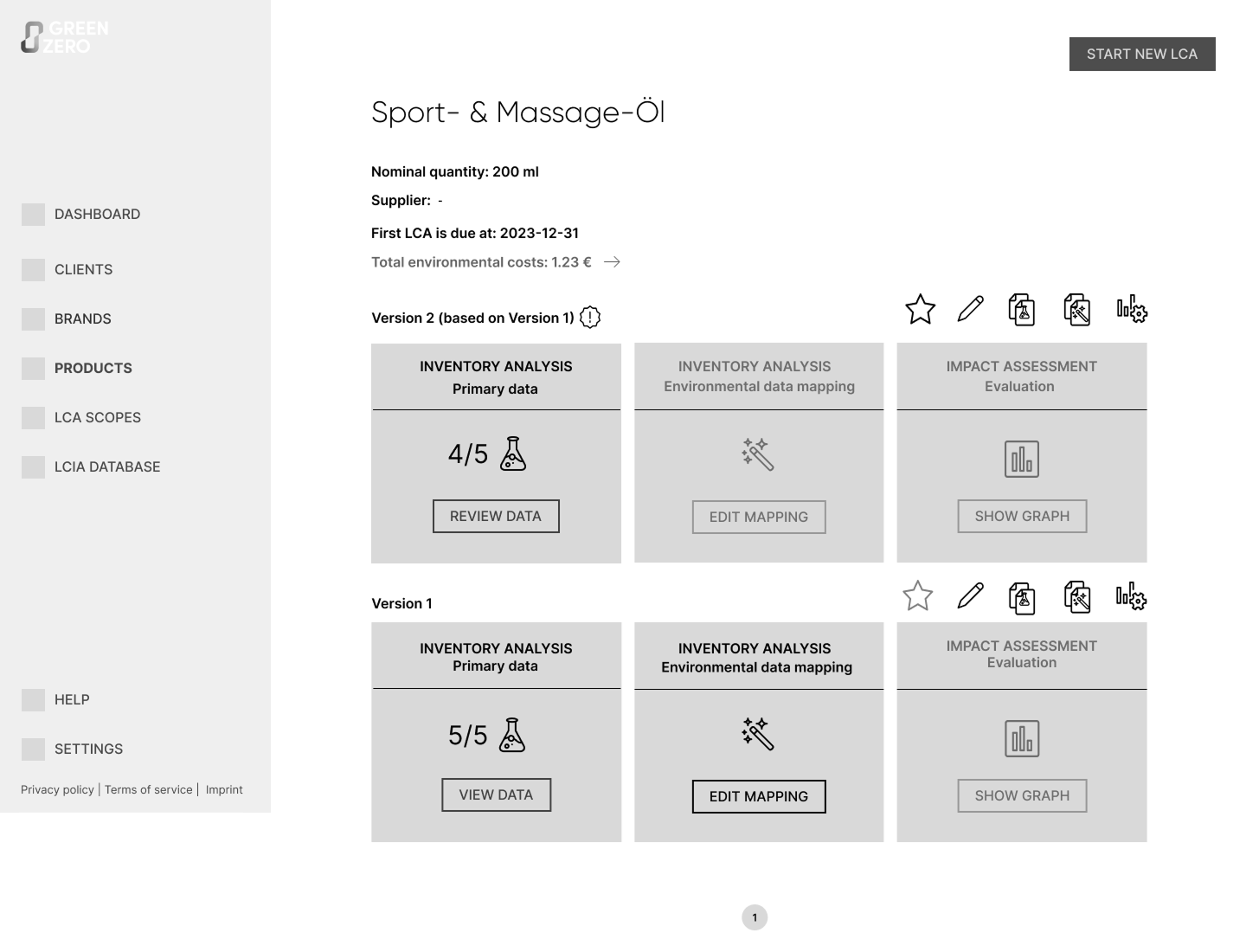GREENZERO Designprocess Step 1