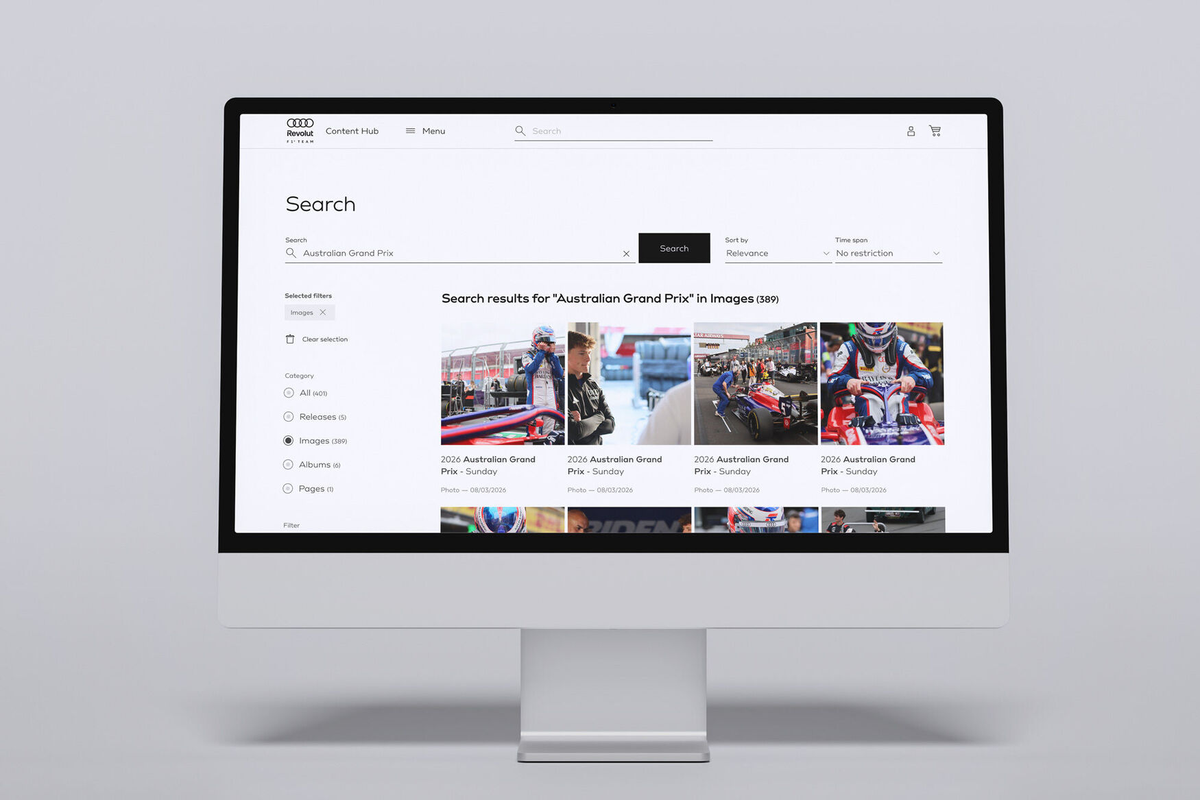 Mockup-Audi-F1-Content-Hub